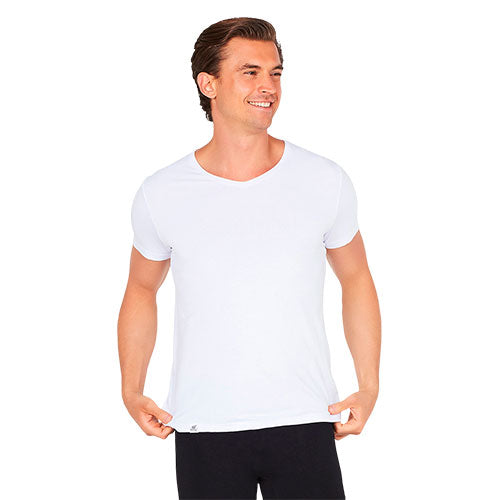 Men´s V-Neck T-Shirt hvid str. S