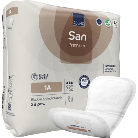 San 1A, Kroppsformat Inkontinensskydd med tejp, Premium
