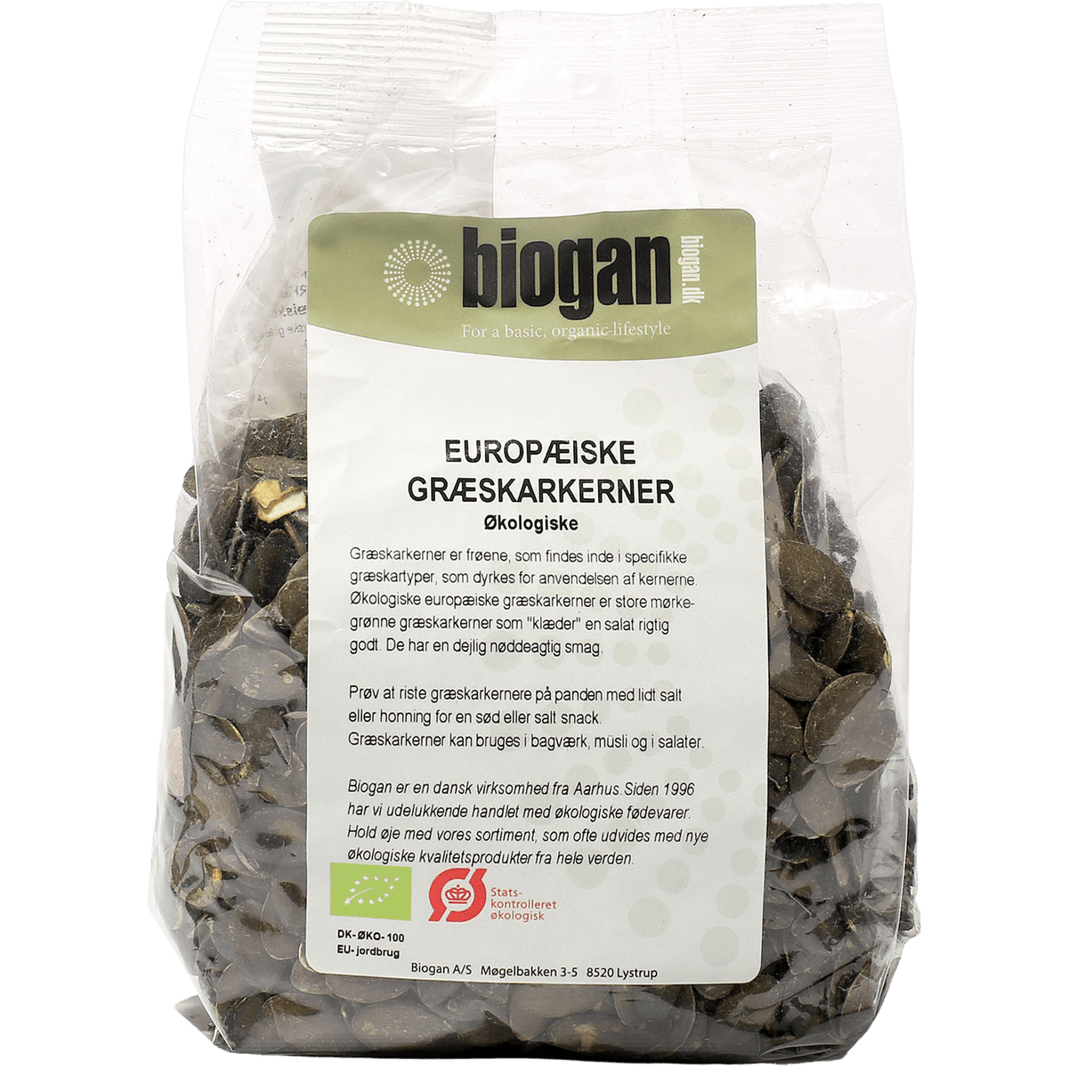 Biogan Pumpafrön Ekologisk | 400 g