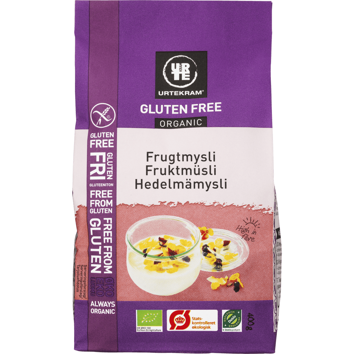 Urtekram Fruktmüsli Glutenfri Ekologisk | 400 g