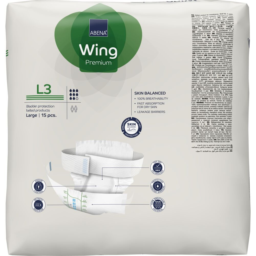 Abena Wing L3 15 stk | Large
