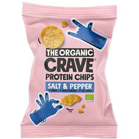 Veganska proteinchips med salt & peppar Ø