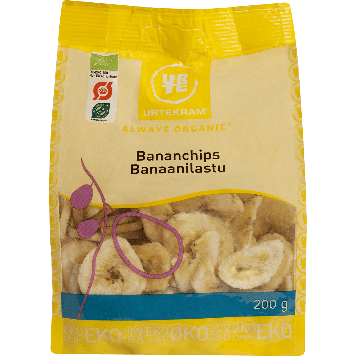 Urtekram Organic Bananchips | 200 g