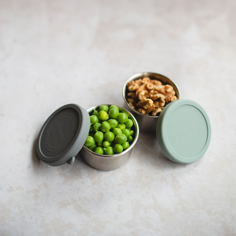 Mellanmålsbehållare Mörkgrå/Mint Green