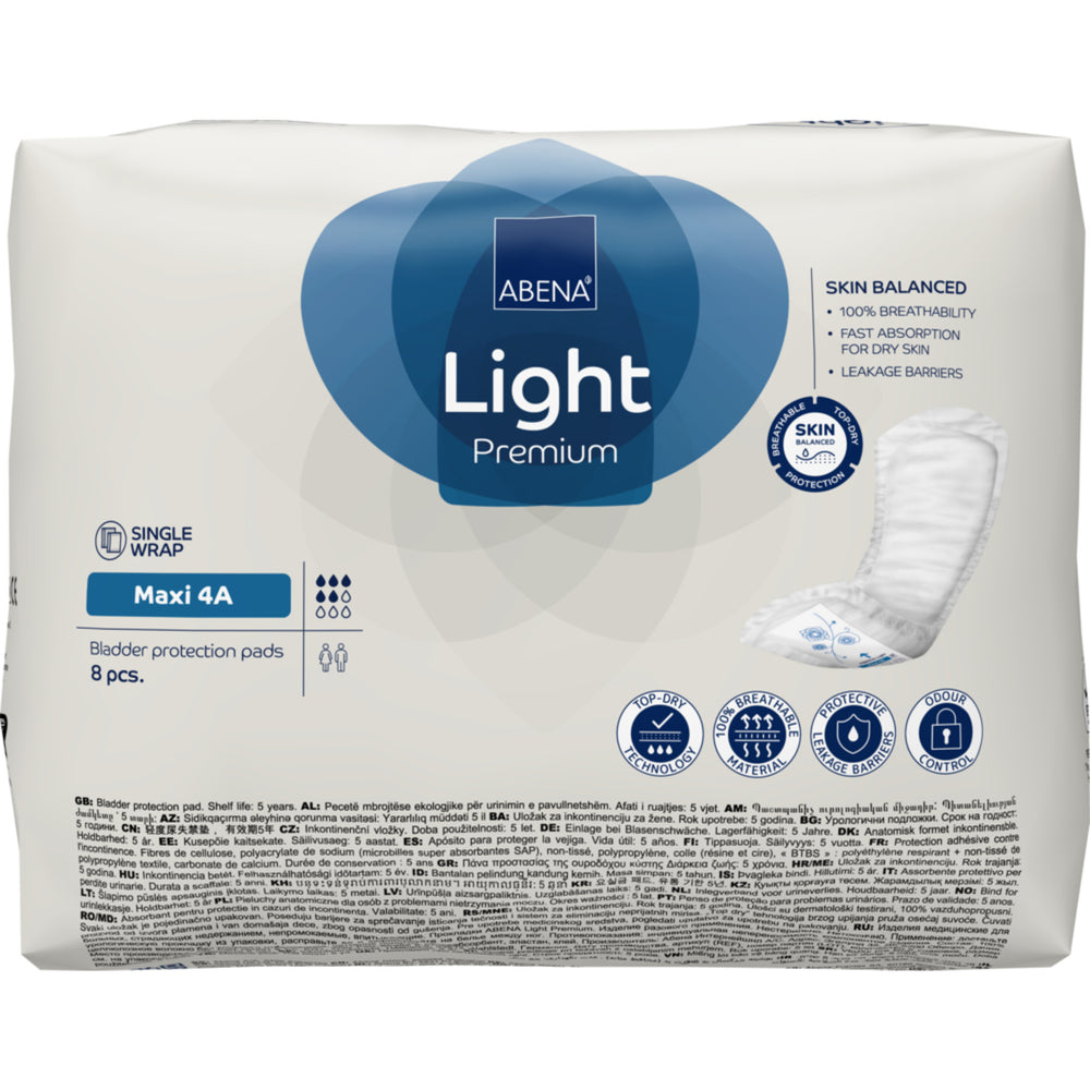 Light Maxi 4A, Kroppsformat Inkontinensskydd med tejp, Premium