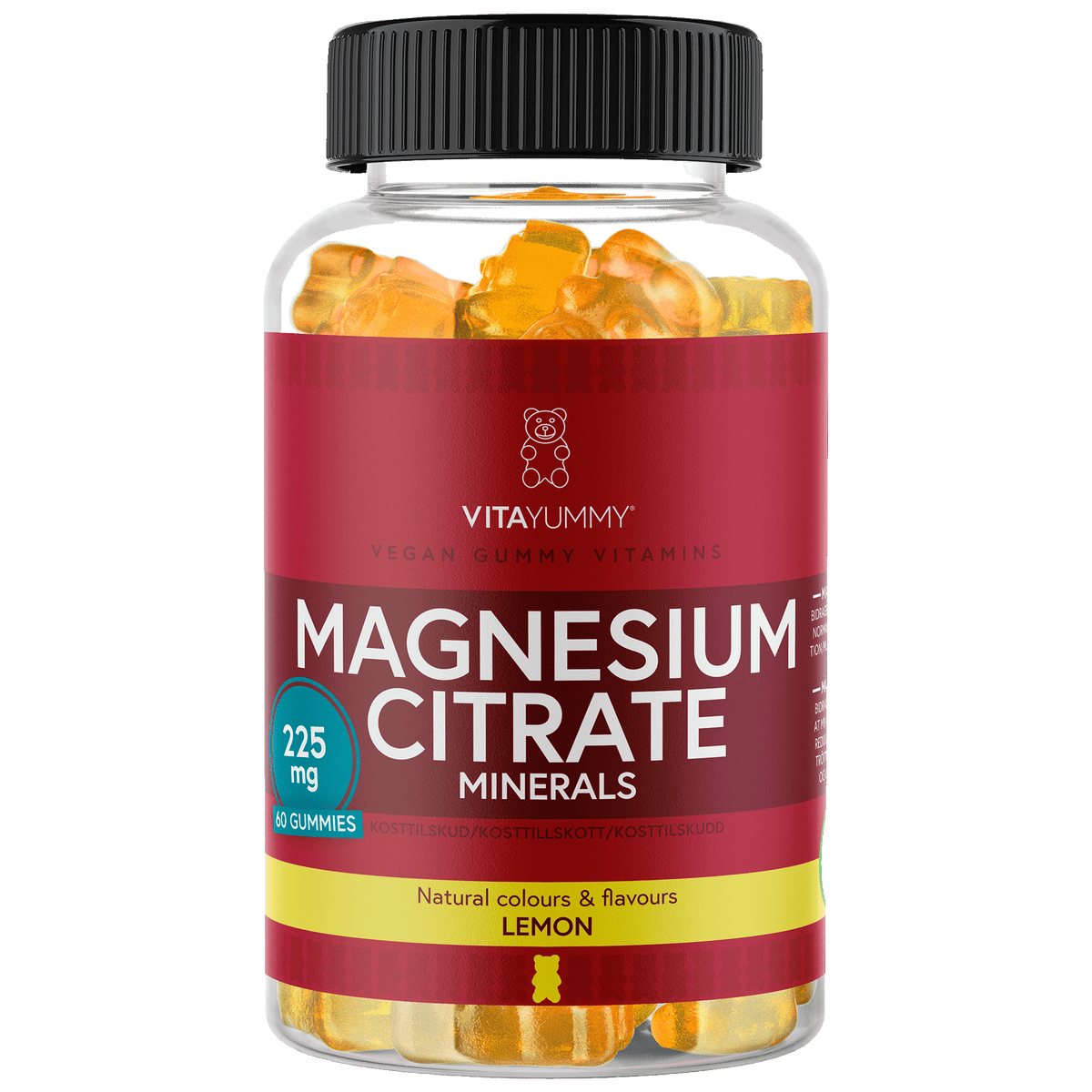 VitaYummy Magnesium Citrate - Lemon | 60 st