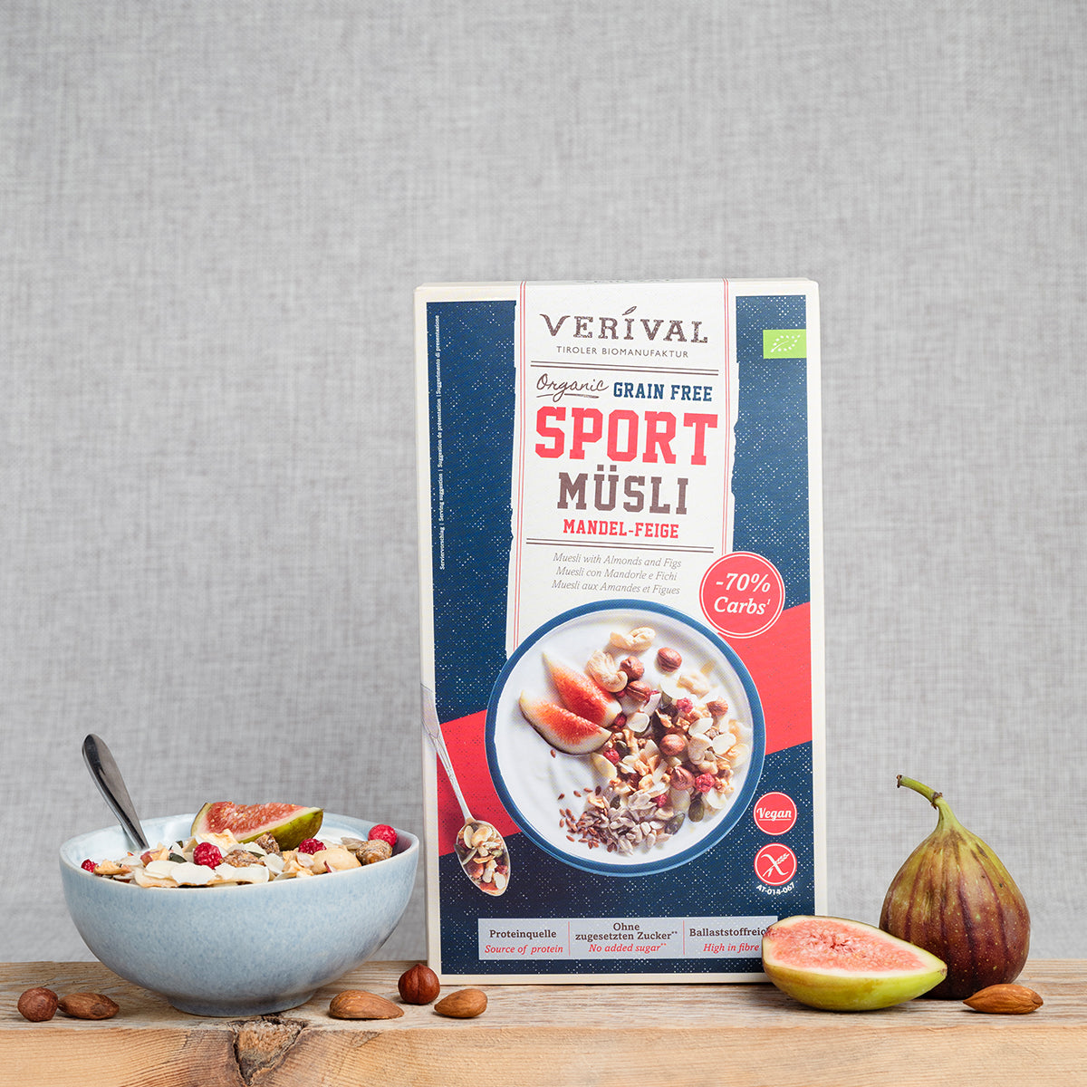 Protein Müsli - Mandel-Fikon EKO Glutenfri