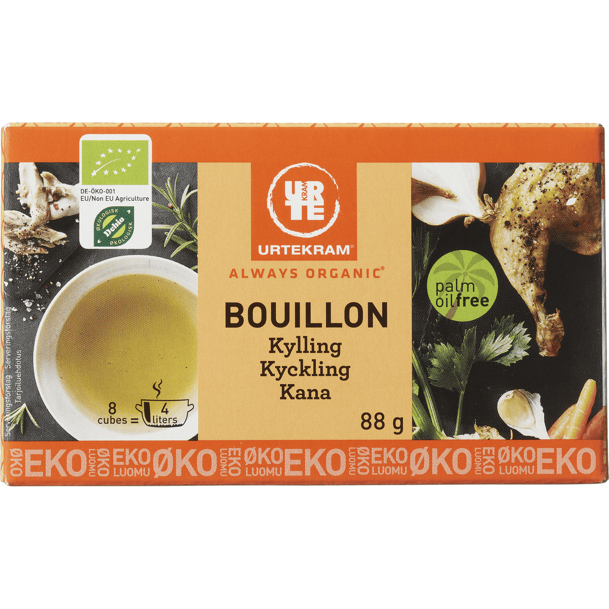 Urtekram Bouillon Kyckling Ekologisk | 88 g