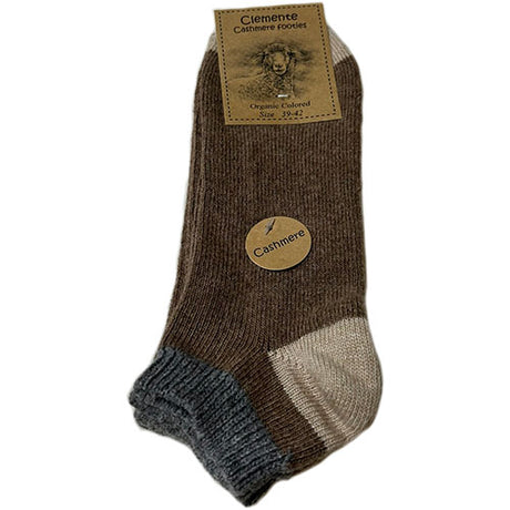 Strømper Mellemgrå/camel - Str. 35/38