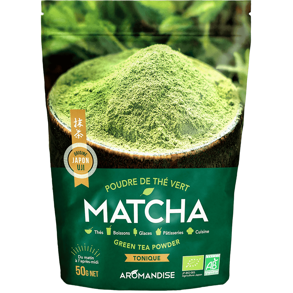 Aromandise Matcha Te Grönt Tepulver Ekologisk | 50 g
