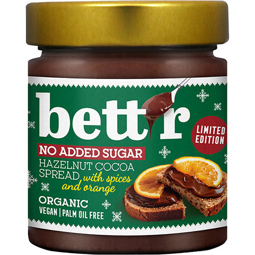 bett’r smörpålägg hasselnöt kakao med apelsin Ø | 250 gr
