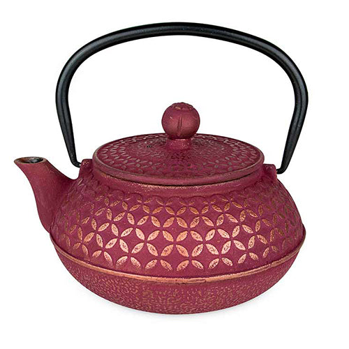 Tekanna Stålpläterad Körsbär/Guld 0,6 L