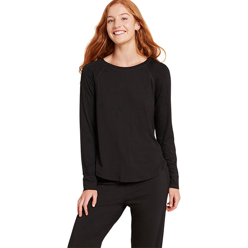 Goodnight Raglan Sleep Top Black XL