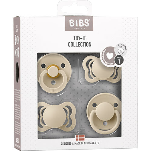 BIBS Try-it collection Size 1 Vanilla 4 PACK