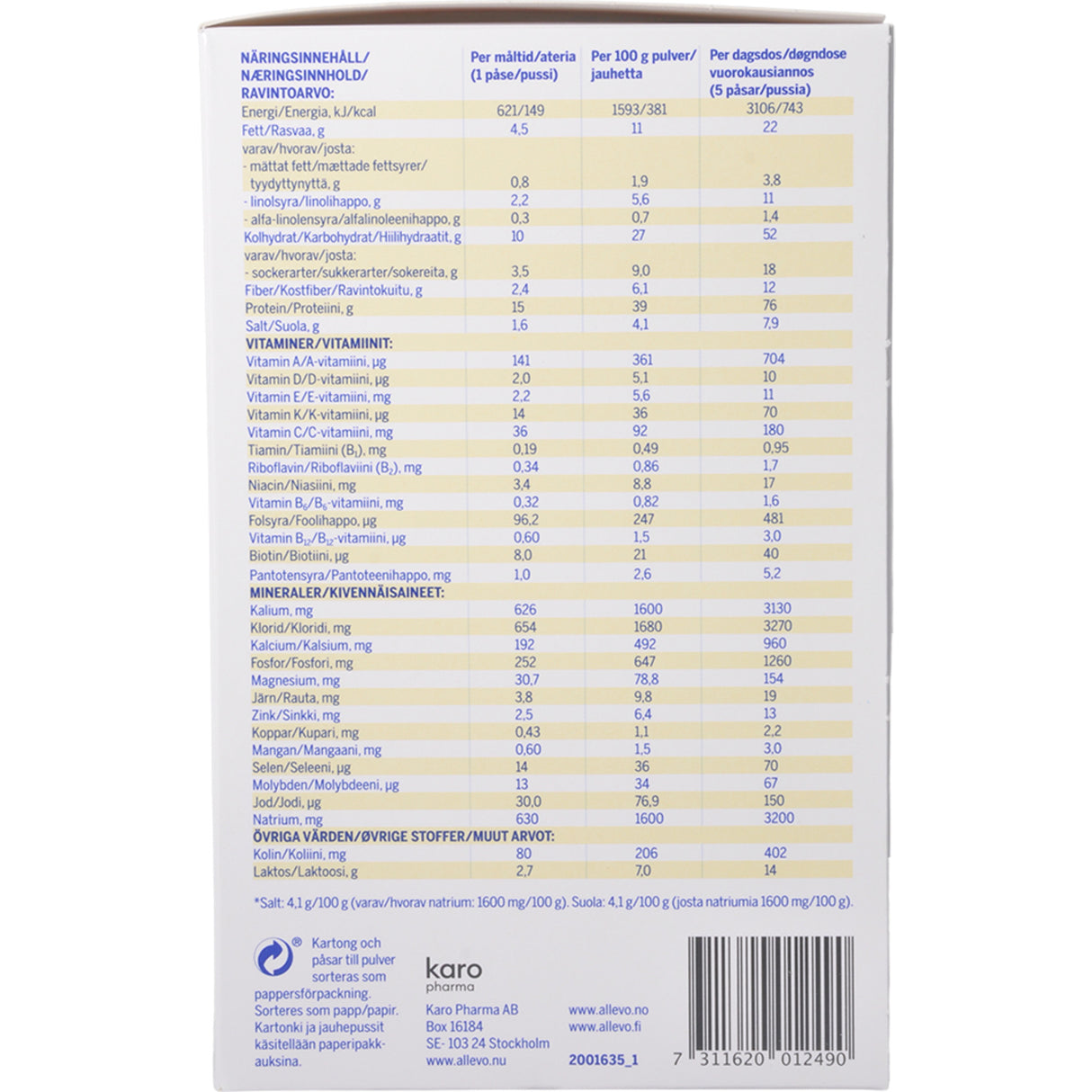 Soppa Nudlar/Kyckling Vlcd