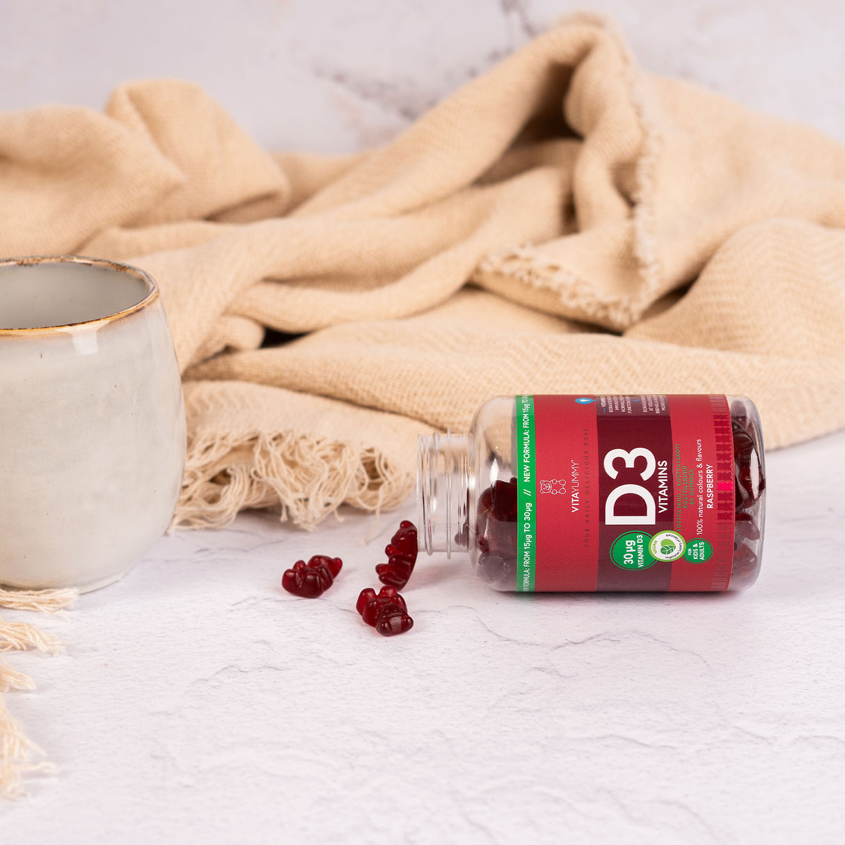 VitaYummy D3 Raspberry | 90 vingummin