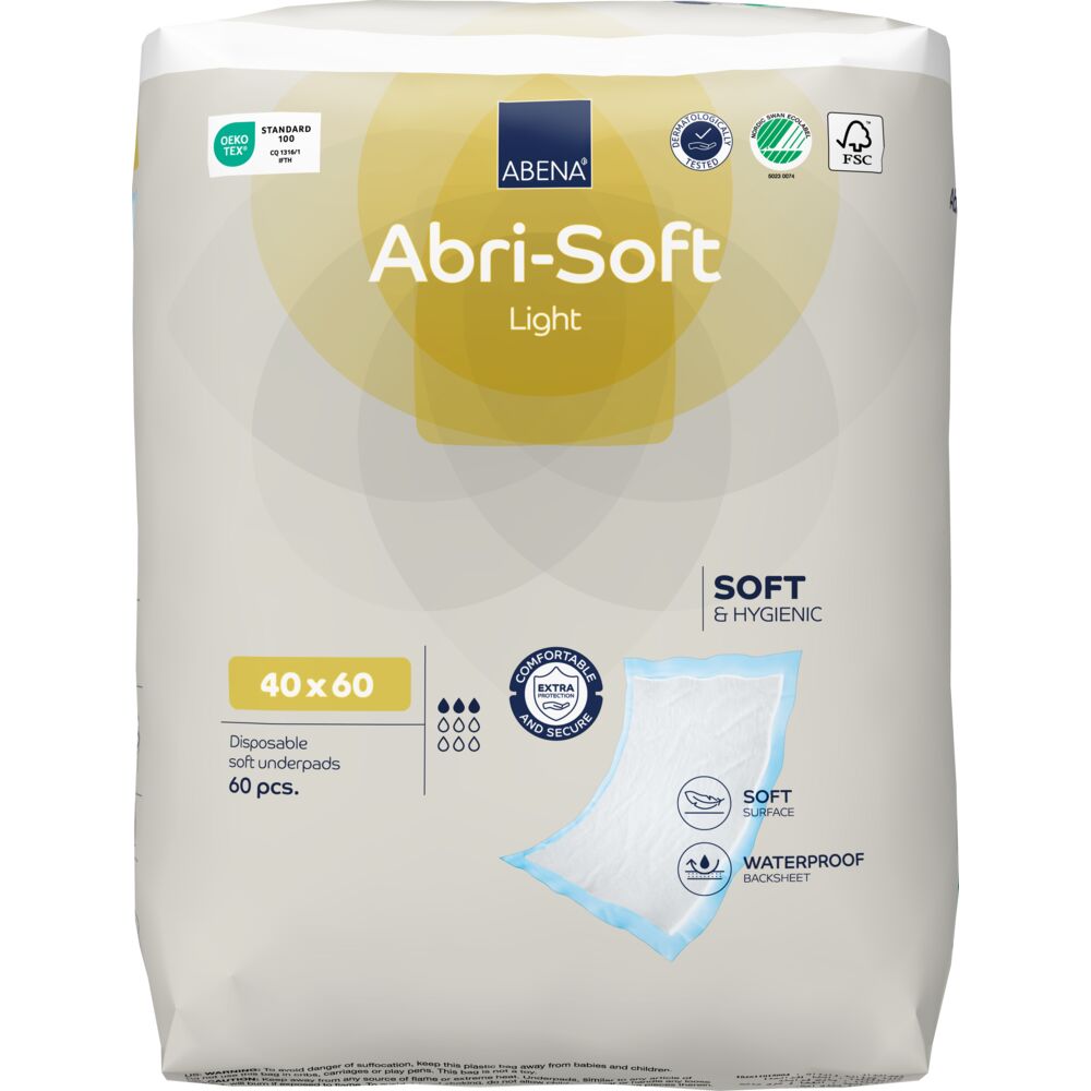 Abena Abri-soft Light Underlägg 60x40 cm | 60 st