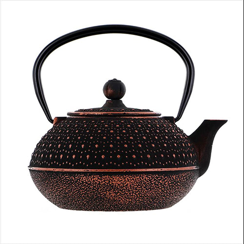 Tekanna Svart/Guld Stål 0,8 L