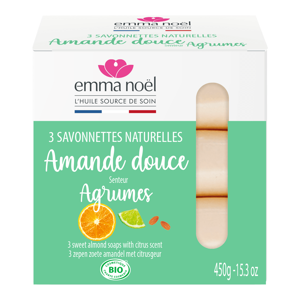 Emma Noël Mandel Tvålar 3 X 150 G | 450 g