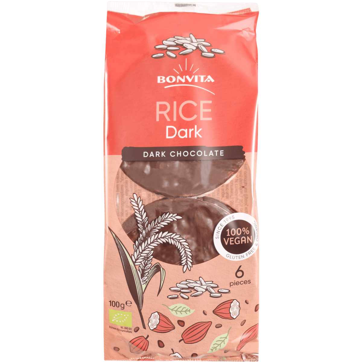 BonVita Riskakor m. Mörk Choklad Ekologisk | 100 g