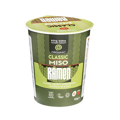 Klassisk Miso Ramen Ögonblicklig Kopp Ekologisk