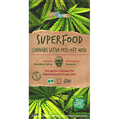Ansiktsmask Superfood Cannabis Sativa 7th Heaven