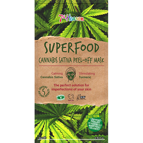 Ansiktsmask Superfood Cannabis Sativa 7th Heaven