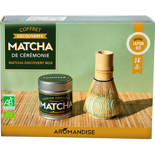 Aromandise Matcha discovery set EKO (matcha-te & visp av ceremoniell kvalitet)