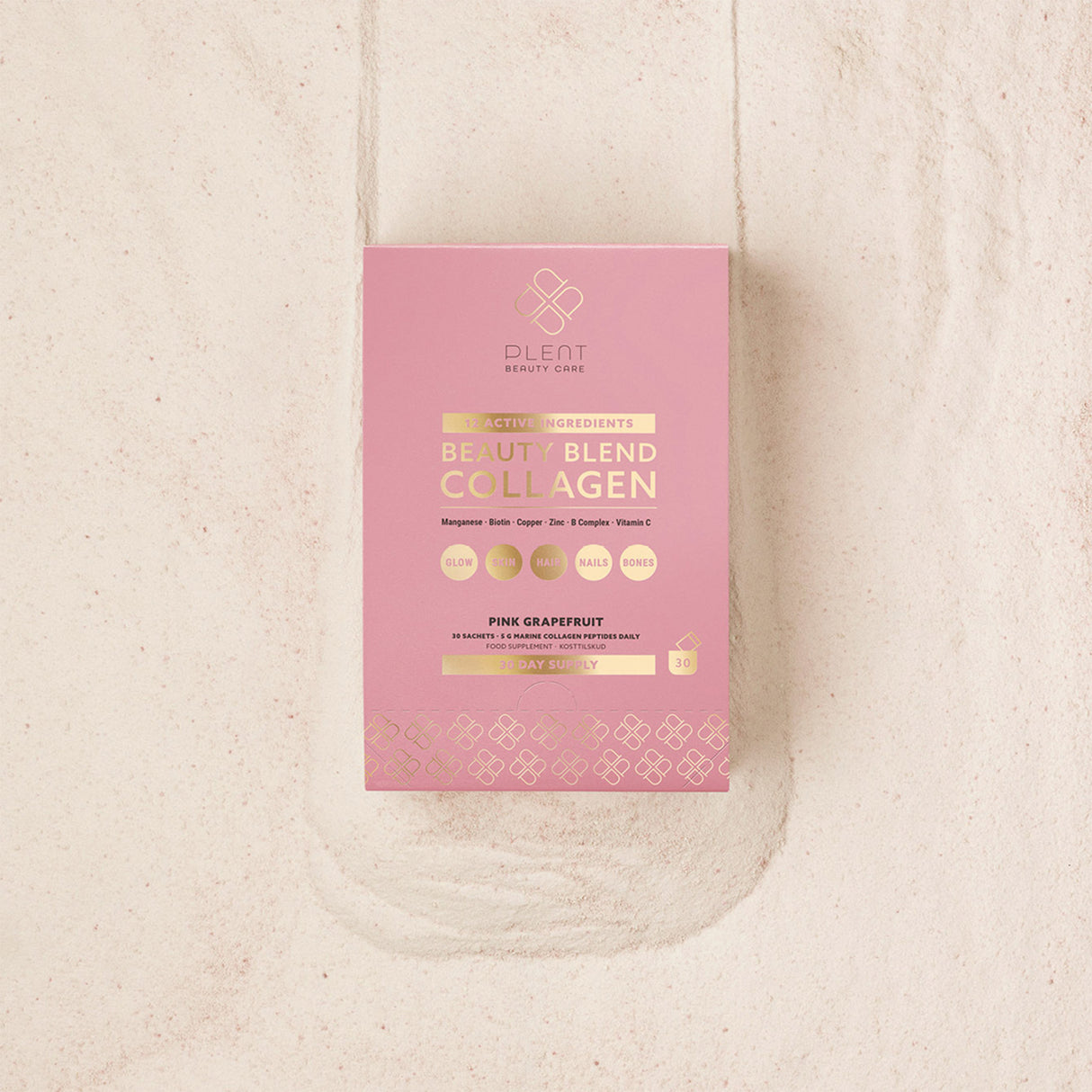 Plent Beauty Blend Collagen 30 x 5 g | Pink Grapefruit