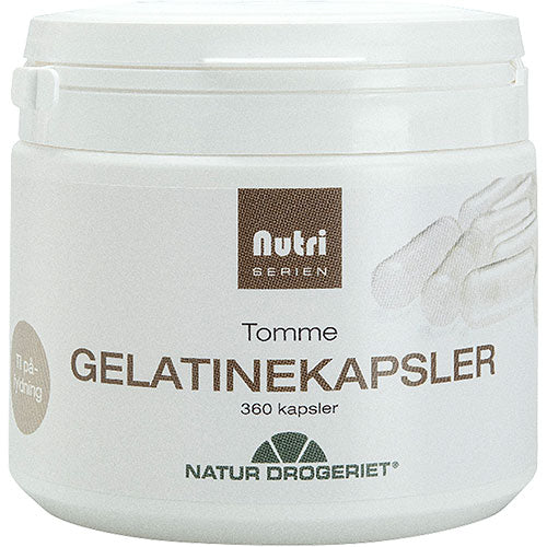 Tomma Gelatinkapslar Från kalv/nötkött