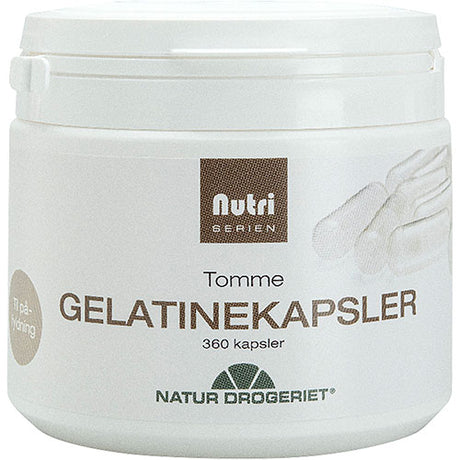 Tomma Gelatinkapslar Från kalv/nötkött