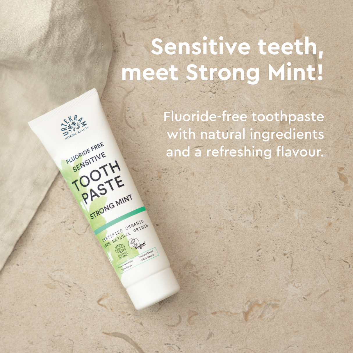 Urtekram Tandkräm Strong Mint | 75 ml