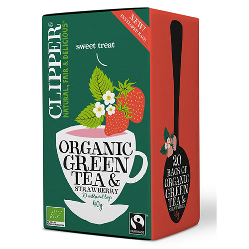 Grönt Te m. Jordgubbar EKO