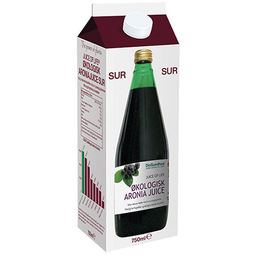 100% Aronia (Svartaronia) Saft Sur Smak Naturell EKO