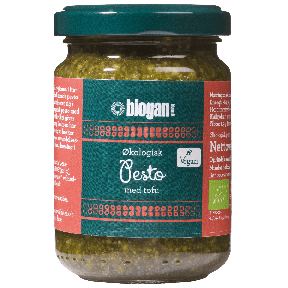 Biogan Pesto Grön Vegansk Ekologisk | 120 g