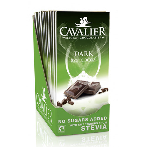 Cavalier 85% Mörk Choklad Stevia - Fairtrade