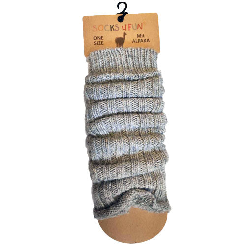 Benvarmare i Ull & Alpackaull - Grå