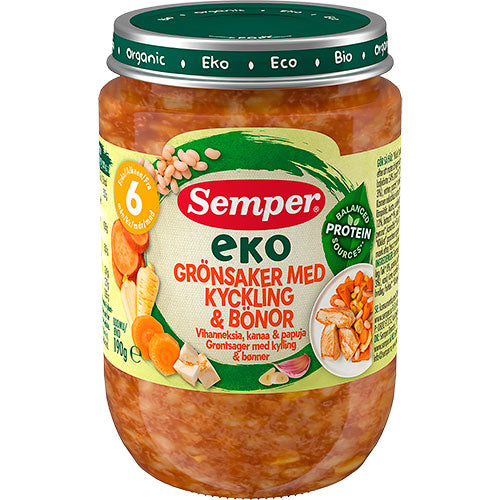 EKO Grönsaker med kyckling & bönor Eko