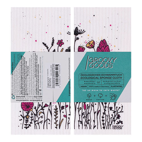 Disktrasa utan plast med blommor