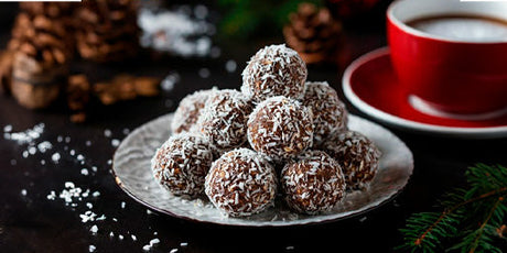 Chokladbollar med kaffe