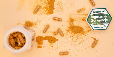 Berthelsens kosttillskott med ingefära och gurkmeja