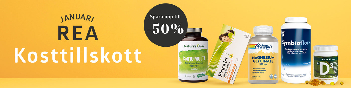 Januari rea - Kosttillskott
