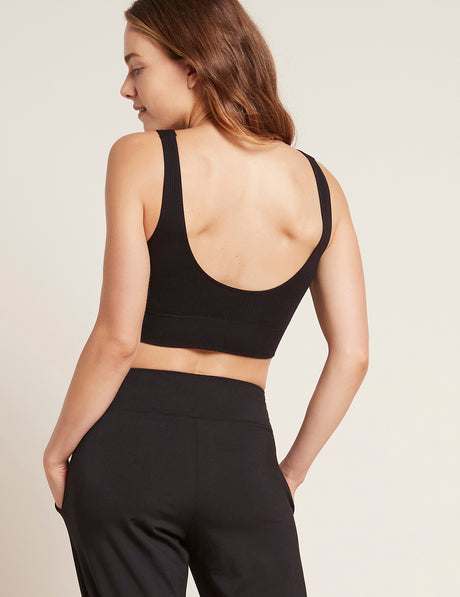 Bambu BH Ribbed Seamless Svart