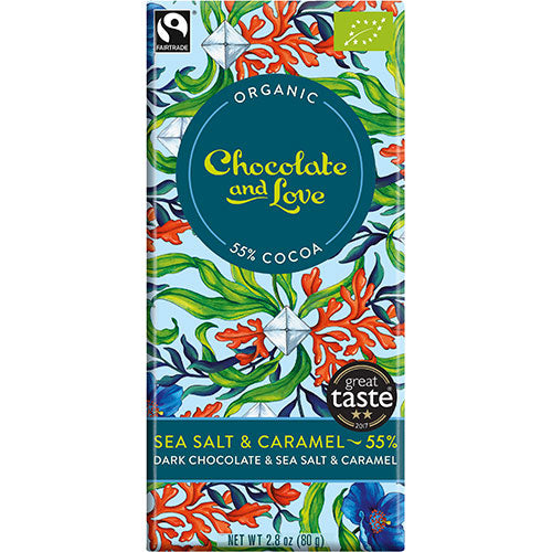 Choklad Sea Salt & Caramel 55% EKO från 