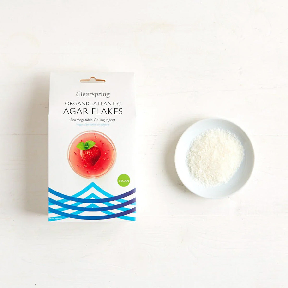 Agar Flakes EKO Veg. Gelatinmedel Av Tång