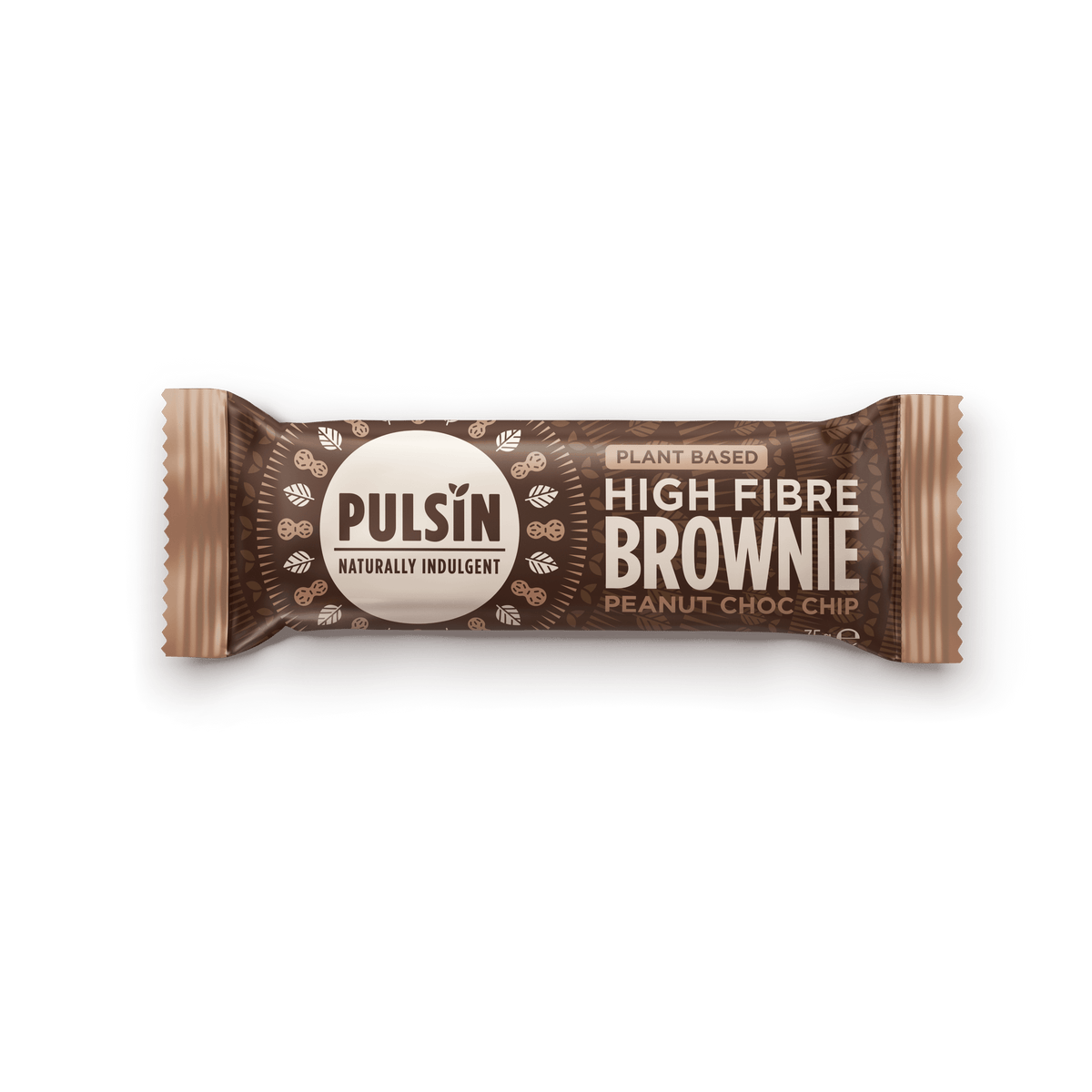 Pulsin Brownie Bar Glutenfri Ekologisk | Peanut Choc Chip