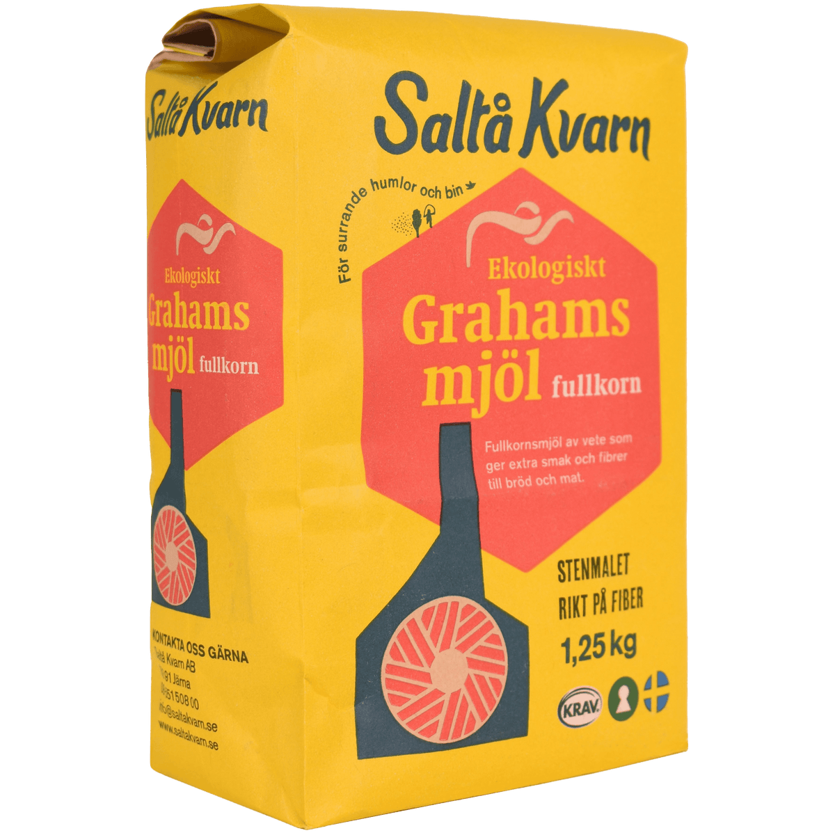 Saltå kvarn Grahamsmjöl Ekologisk Saltå Kvarn | 1250 g