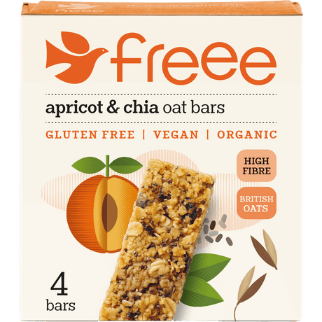 Doves Farm Havrebar med Aprikos & Chiafrön Ekologisk Glutenfri från Organic | 140 g