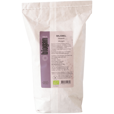Biogan Majsmjöl Glutenfritt Ekologisk | 1 kg