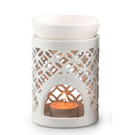 Urtegaarden Doftlampa Vit Hålmönster